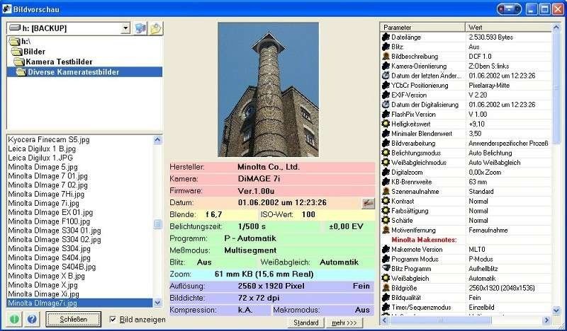 open source exif data viewer