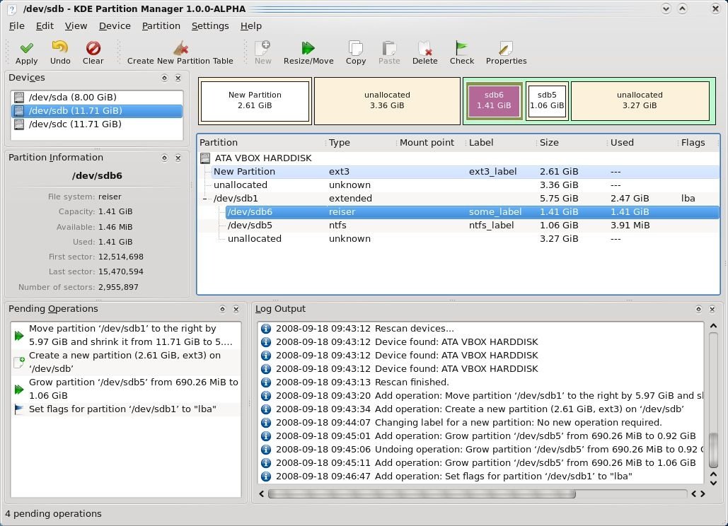 KDE Partition Manager heise Download