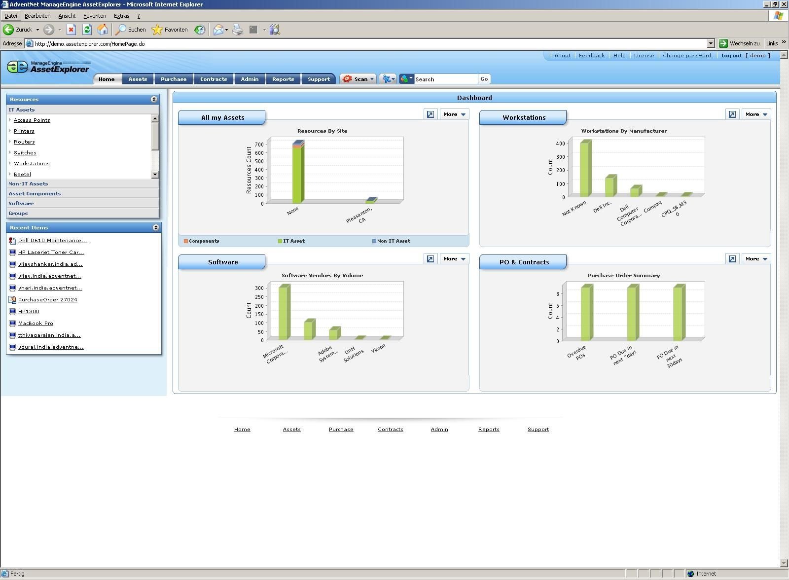 ManageEngine AssetExplorer Free Edition heise Download
