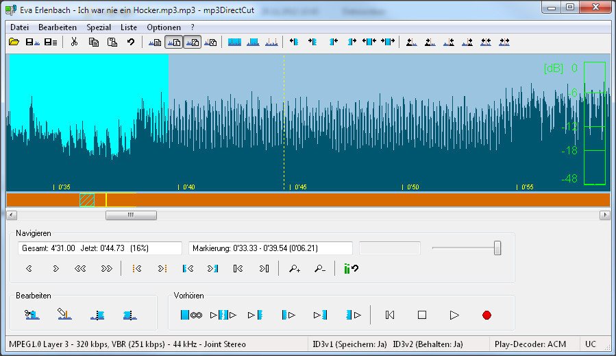 mp3directcut direct mp3 editor and recorder