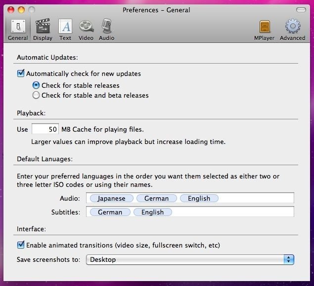 mplayer osx extended keyboard shortcuts