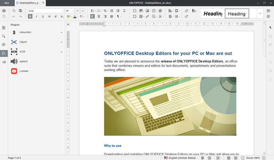 ONLYOFFICE 7.4.1.36 instal the new version for mac