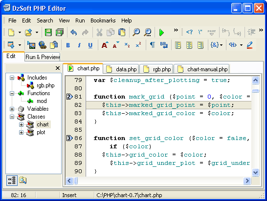 kompozer php editor