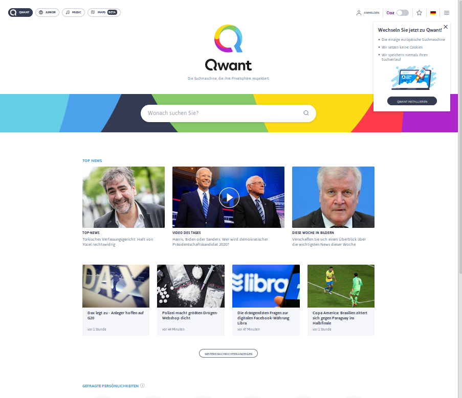 Qwant | heise Download
