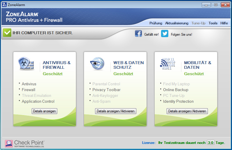 download zonealarm pro antivirus firewall