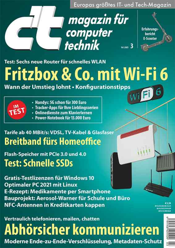 c't Ausgabe 03/2021