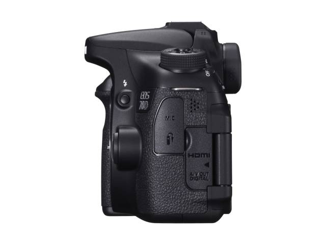 Canon EOS 70D Gehäuse von links