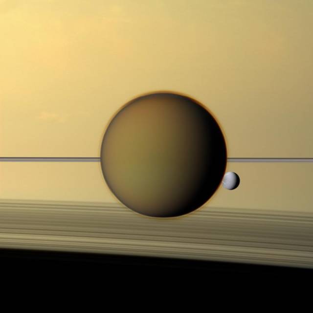 Titan und Dione