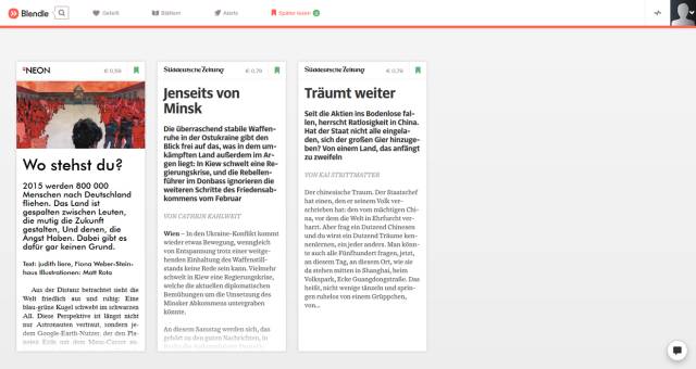 Blendle im Detail