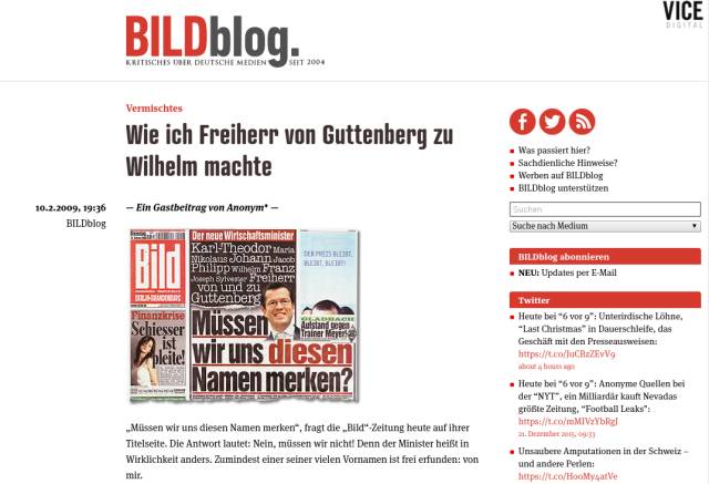 Screenshot: Bildblog.de