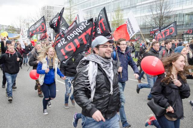 Hannover: Impressionen von der TTIP Demonstration 2016