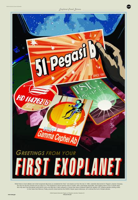 Reisewerbung für das Sonnensystem und Exoplaneten