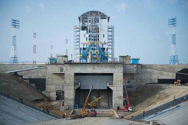 Das Kosmodrom Wostotschny vor dem ersten Raketenstart