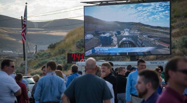 Zweiter Testlauf des SLS-Booster