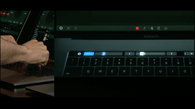 djay Pro auf MacBook Pro mit Touch Bar