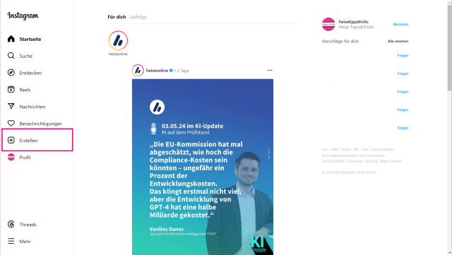 Beitrag erstellen