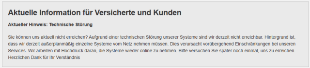 Betroffene Krankenkassen