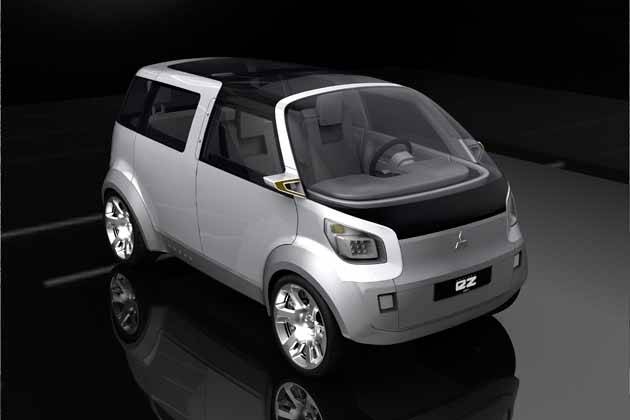 Bei der Elektro-Studie Concept-EZ MIEV von Mitsubishi stecken die Motoren in den Radnaben. (Bild: Mitsubishi)