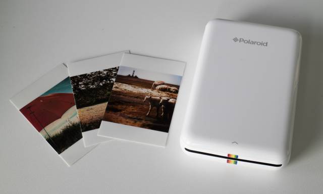 Polaroid ZIP mit Ausdrucken