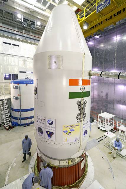 Start des indischen Polar Satellite Launch Vehicle (PSLV)