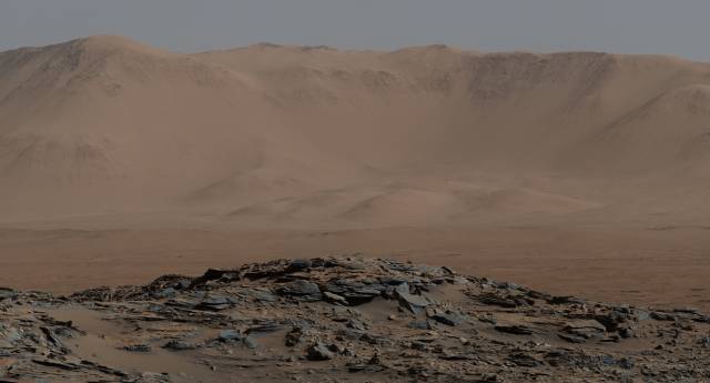 Nördlicher Teil des Gale Katers auf dem Mars