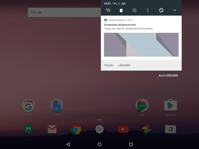 Android Nougat: Features (Tablet)