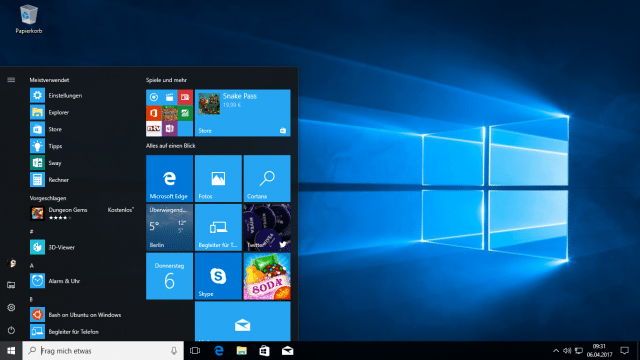 Neues im Windows 10 Creators Update