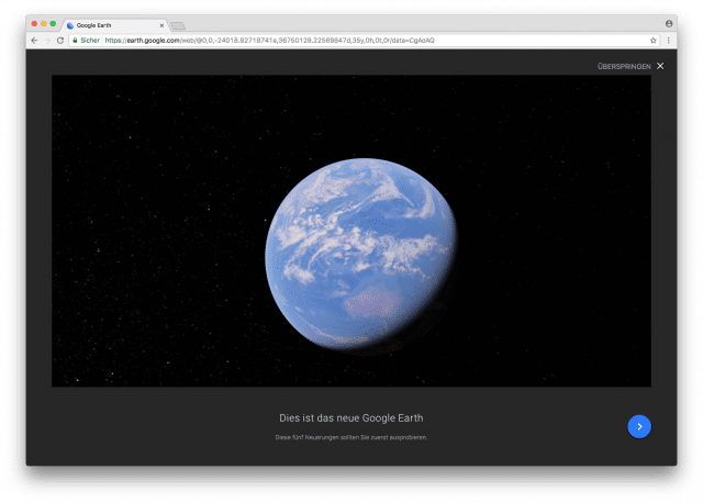 Google Earth für Chrome