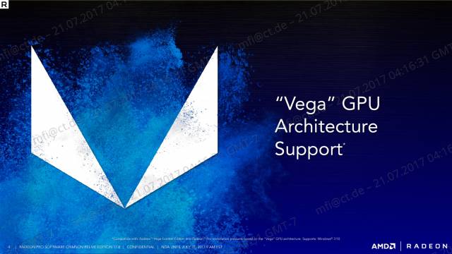 Vega-Profitreiber 17.8: Komplette AMD-Präsentation