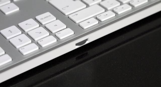 Drahtgebundene Alu-Tastatur für den Mac von Matias