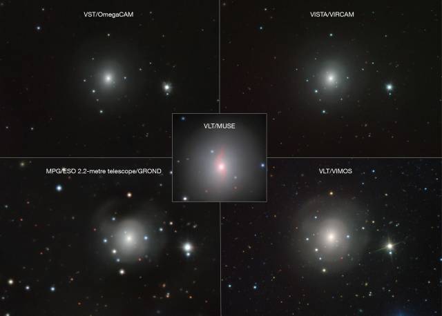 VLT/VIMOS. VLT/MUSE, MPG/ESO 2.2-metre telescope/GROND, VISTA/VIRCAM, VST/OmegaCAM