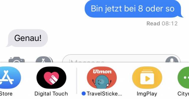 iMessage-Apps in Nachrichten-App von iOS 11 ausblenden