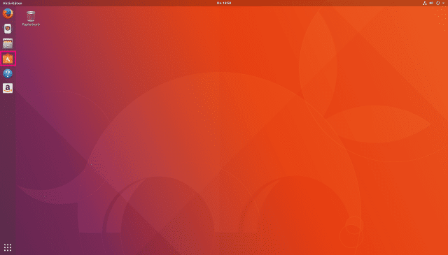 Software-Einstellungen über Taskleiste von Ubuntu öffnen