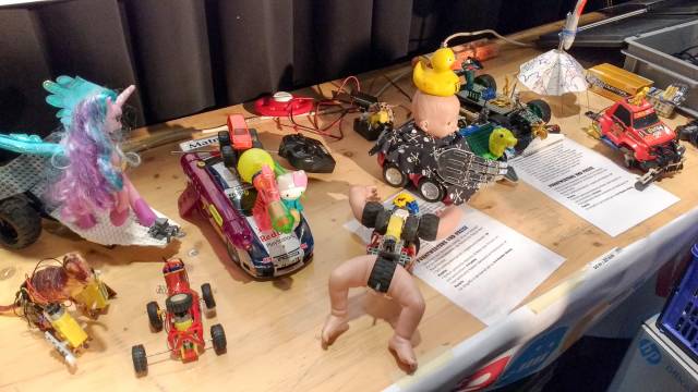 Hebocon-Roboter auf der Mini Maker Faire Zürich 2018