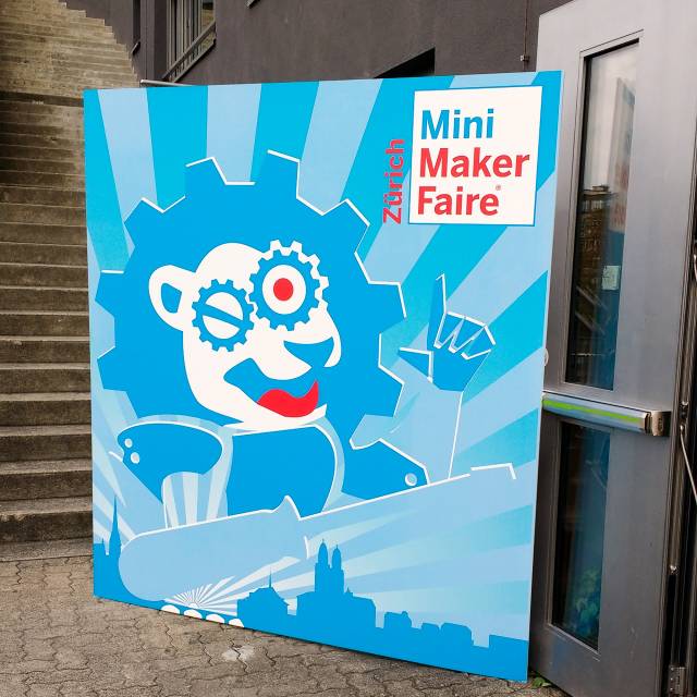 Logo mit Löwe der Mini Maker Faire Zürich 2018