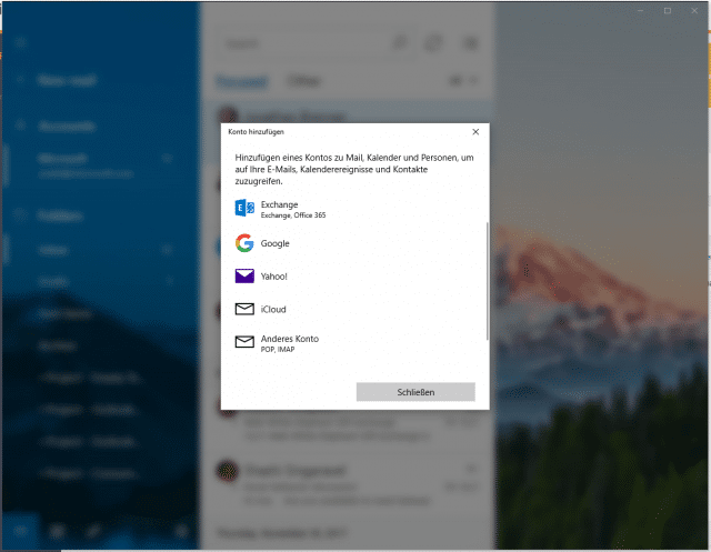 Windows 10 Mail einrichten 