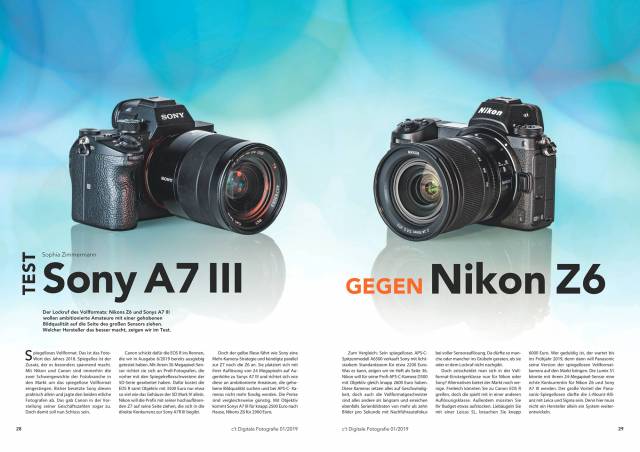 Sony A7 III gegen Nikon Z6