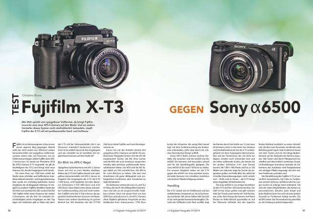 Fujifilm X-T3 gegen Sony Alpha6500