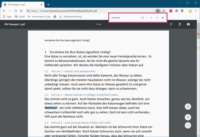 PDF durchsuchen