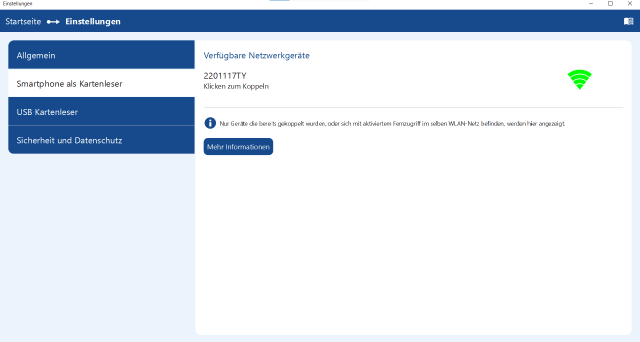 Smartphone als Kartenleser verwenden