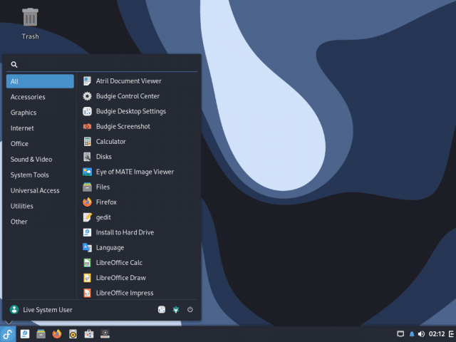 Fedora 38 mit Budgie-Desktop