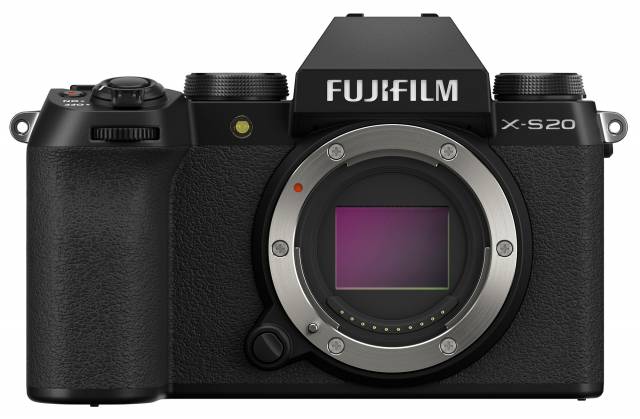 Fujifilm X-S20 mit Blick auf Sensor