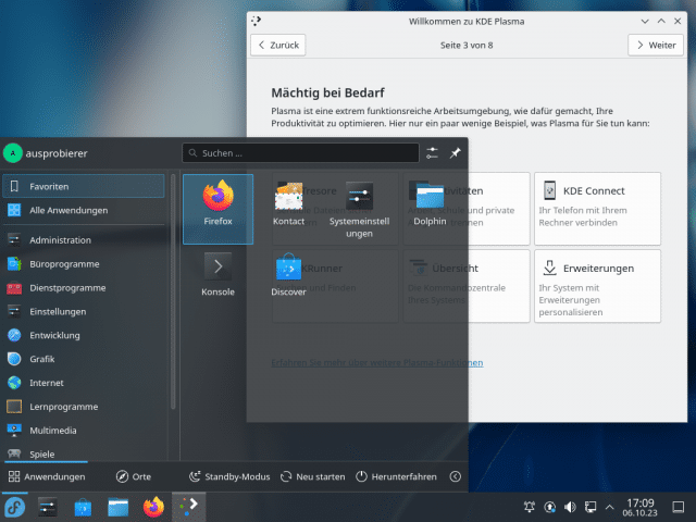 Fedora mit KDE Plasma