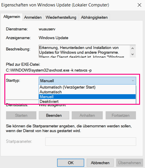Windows automatische Updates deaktiviert?