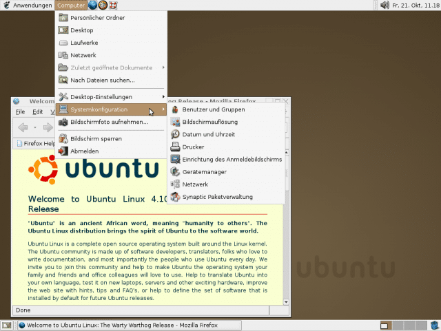 Ubuntu 4.10