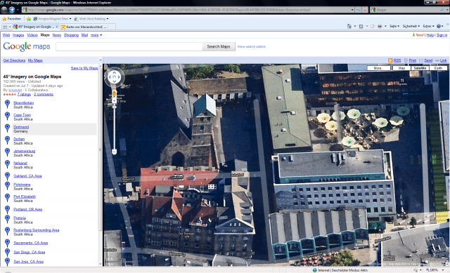 Dortmund in Google Maps