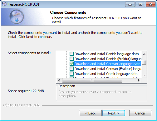 Tesseract OCR unter Windows