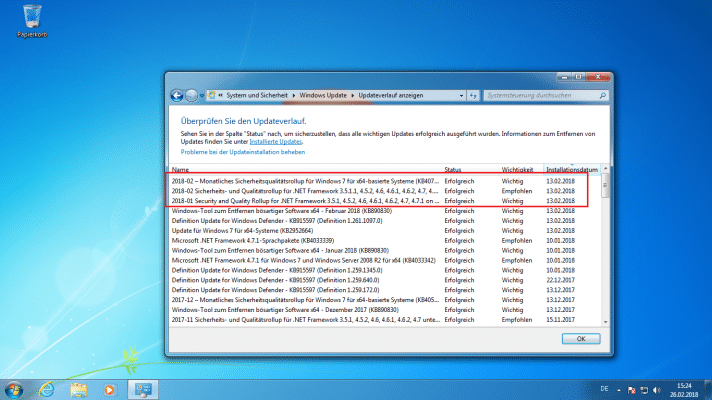 Windows 7: Keine aktuellen Updates ohne Virenscanner
