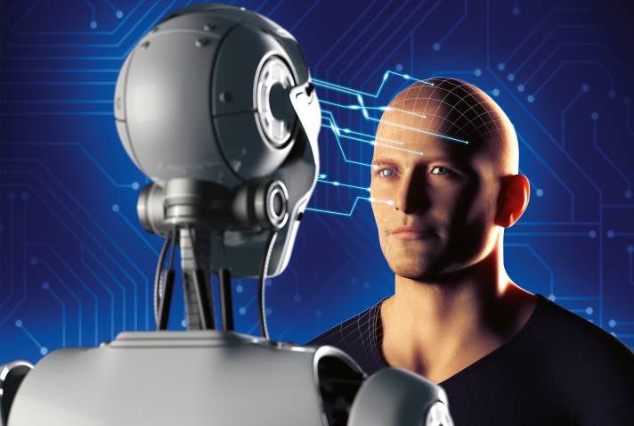 Maschinelle Intelligenz Menschliche Maschinen Und Arbeit In Einer