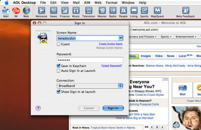 aol software for mac